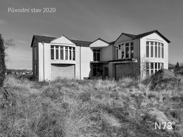 Rekonstrukce rodinného domu Průhonice - původní stav.